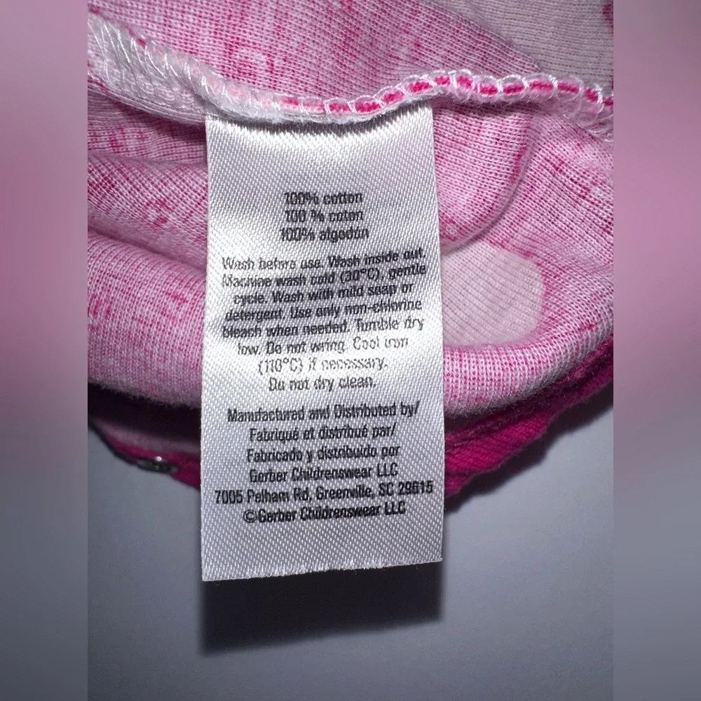 5‎ Piece Gerber Onesie Brand Baby Girl Bodysuits Size 3-6mo